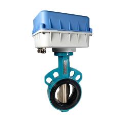 電動蝶閥（內置邊緣計算器 NB-Iot通訊 電池供電或DC24V供電）